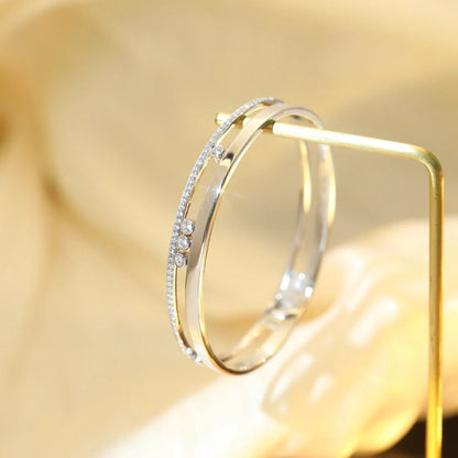 [OAKJURI Jewelry]Move Romane Diamond Bangle Bracelet