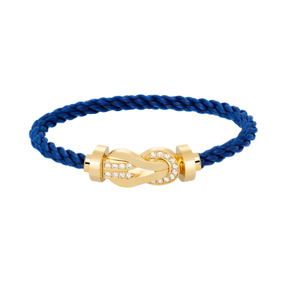 [OAKJURI Jewelry]CHANCE LARGE 8 FIGURE BUCKLE HALF DIAMOND BRACELET GOLD