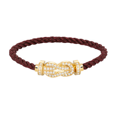 [OAKJURI Jewelry]CHANCE LARGE 8 FIGURE BUCKLE FULLDIAMOND BRACELET GOLD