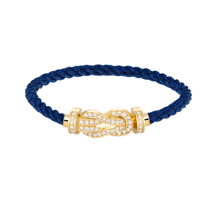 [OAKJURI Jewelry]CHANCE LARGE 8 FIGURE BUCKLE FULLDIAMOND BRACELET GOLD