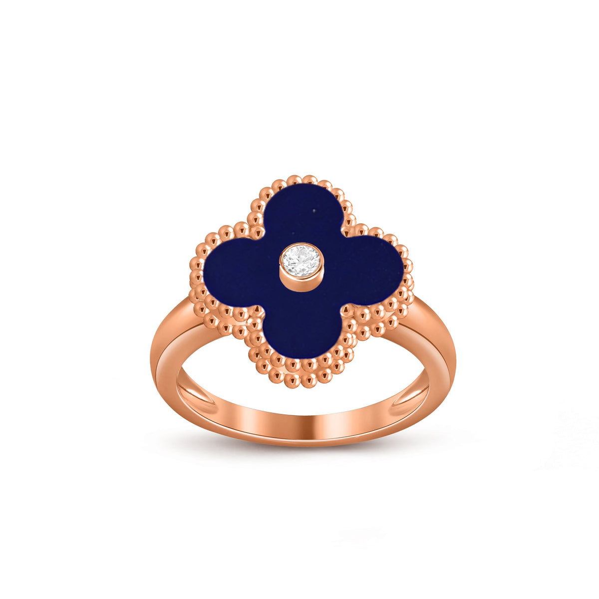 [OAKJURI Jewelry]CLOVER DIAMOND RING ROSE GOLD COLLECTION