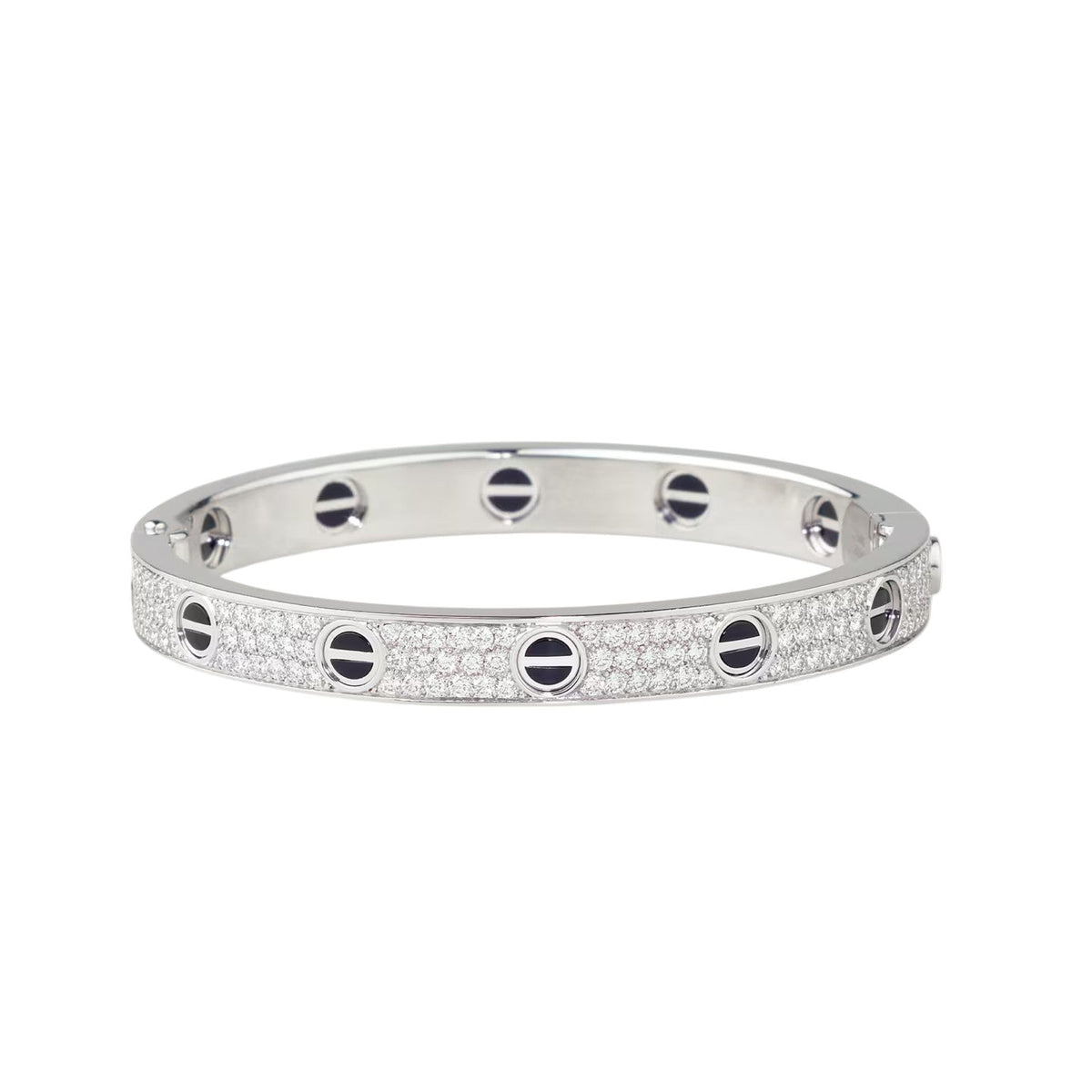 [OAKJURI Jewelry] LOVE BRACELET 6.1MM DIAMOND-PAVED CERAMIC
