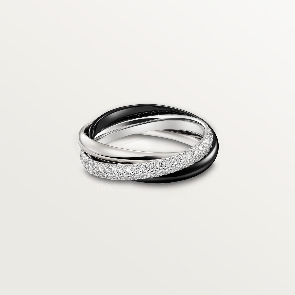 [OAKJURI Jewelry] TRINITY 3.2MM RING BLACK CERAMIC