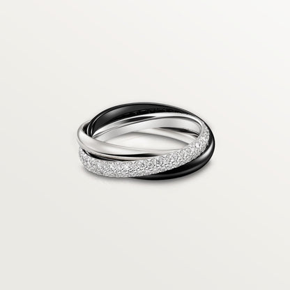 [OAKJURI Jewelry] TRINITY 3.2MM RING BLACK CERAMIC