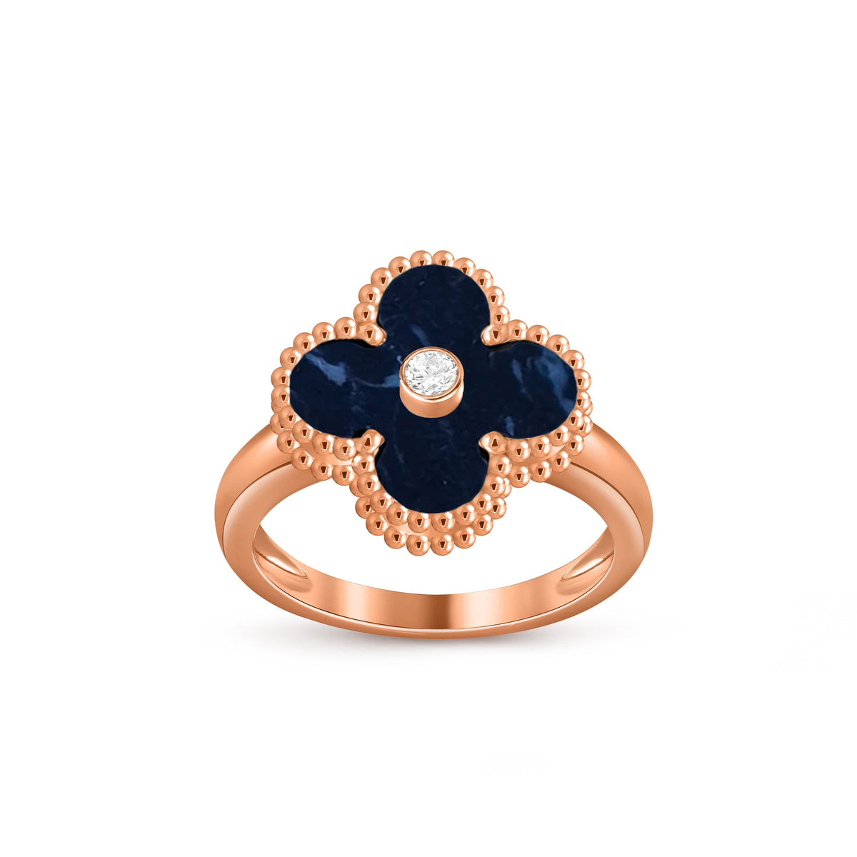 [OAKJURI Jewelry]CLOVER DIAMOND RING ROSE GOLD COLLECTION