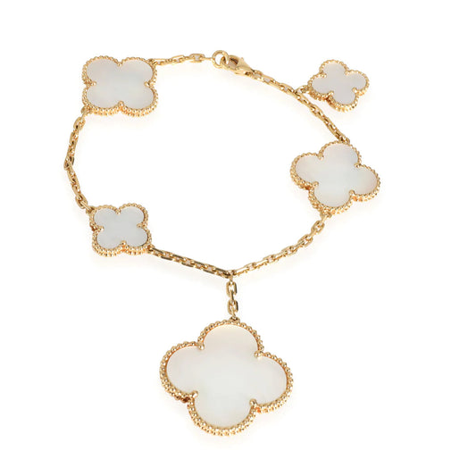[OAKJURI Jewelry]MAGIC CLOVER MOP GOLD BRACELET 5 MOTIFS