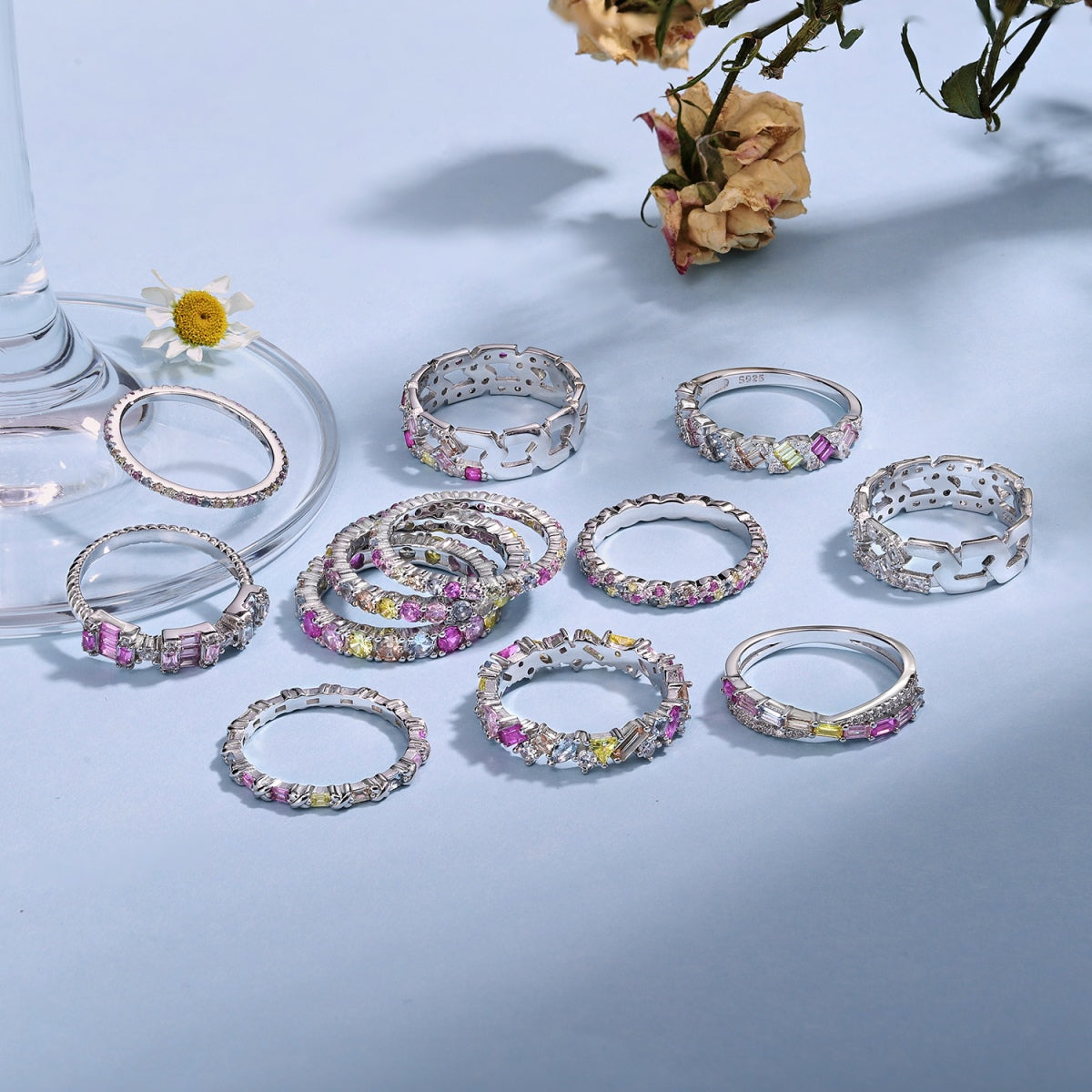[Lumi Jewellery]Exquisite Colorful Round Cut Party Ring