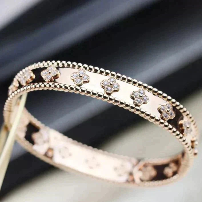 [OAKJURI Jewelry]CLOVER BRACELET 8MM DIAMONDS