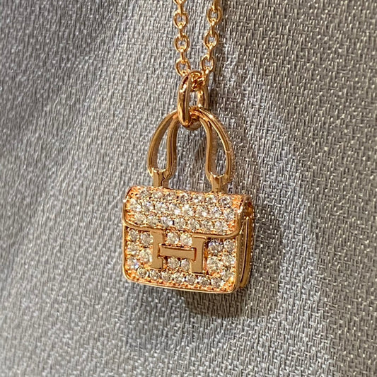 [OAKJURI Jewelry]CONSTANCE PEDANT DIAMOND NECKLACE