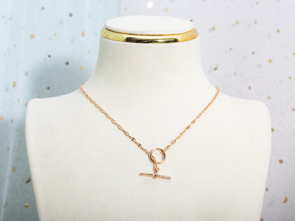 [OAKJURI Jewelry]ECHAPPEE NECKLACE PINK GOLD
