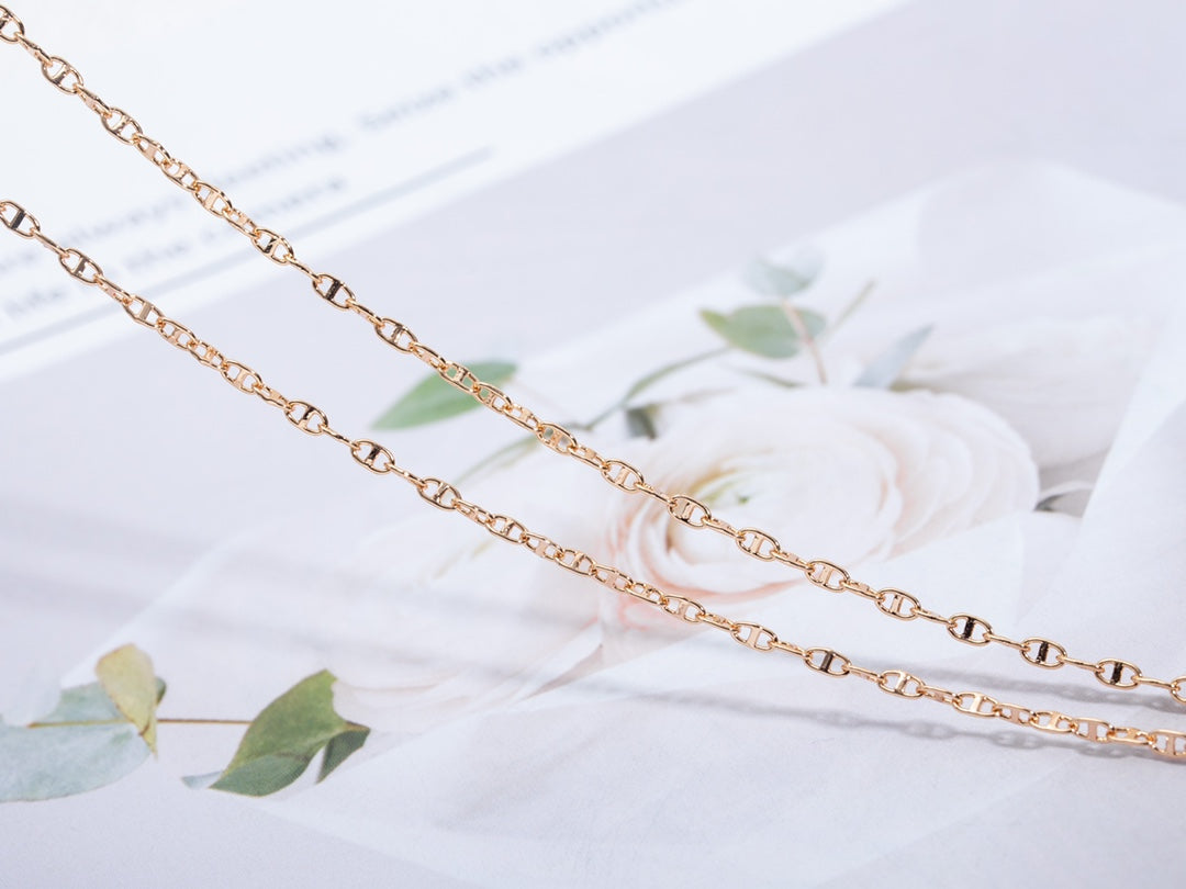 [OAKJURI Jewelry]ECHAPPEE NECKLACE PINK GOLD