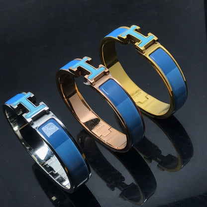 [OAKJURI Jewelry]H BRACELET BLUE RAINBOW CERAMIC