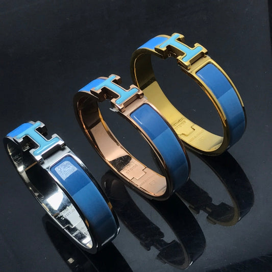 [OAKJURI Jewelry]H BRACELET BLUE RAINBOW CERAMIC