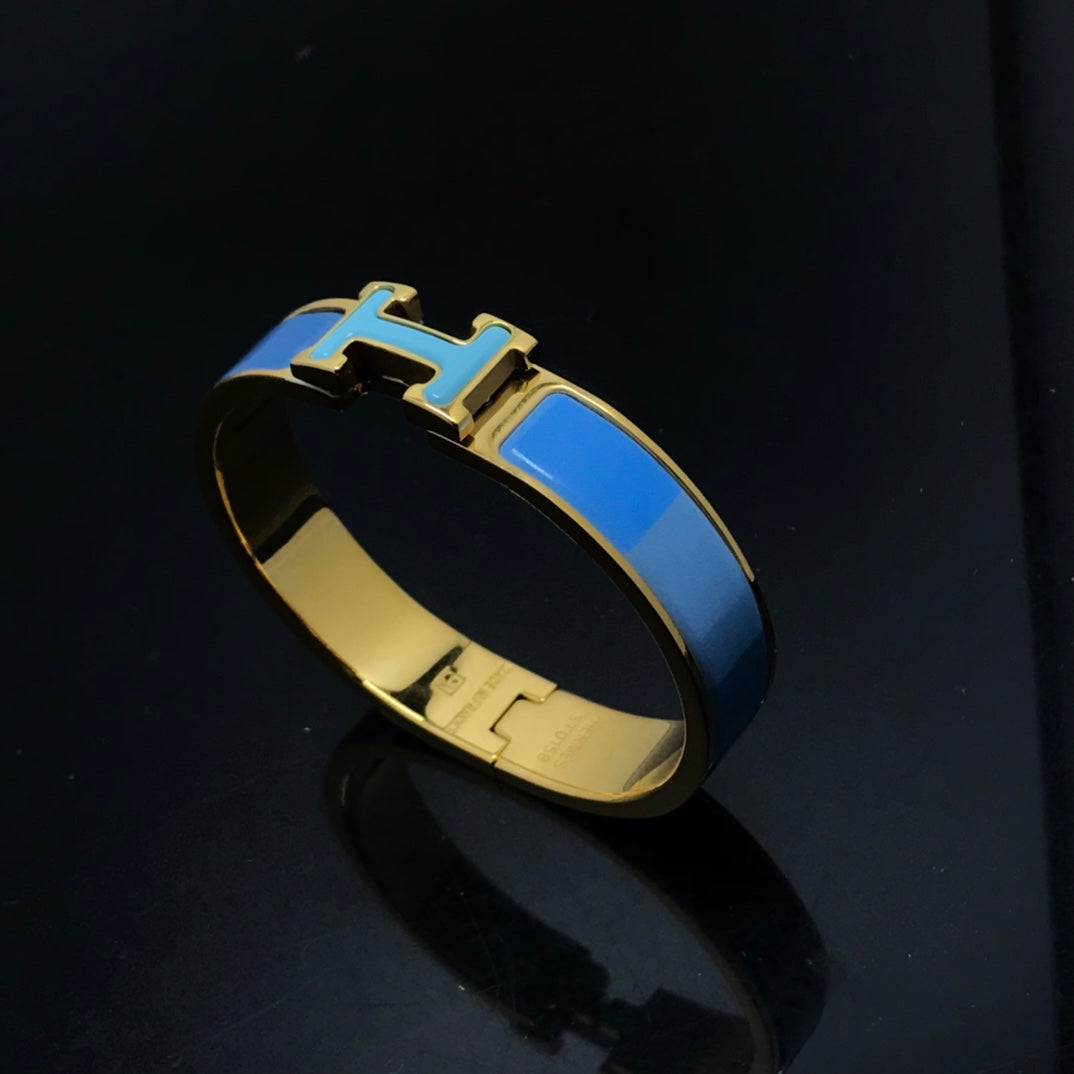 [OAKJURI Jewelry]H BRACELET BLUE RAINBOW CERAMIC