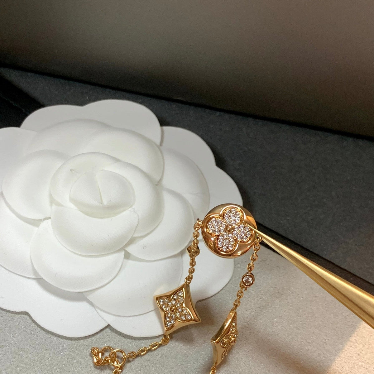[OAKJURI Jewelry]STAR AND SUN 4 MOTIFS GOLD DIAMONDS BRACELET