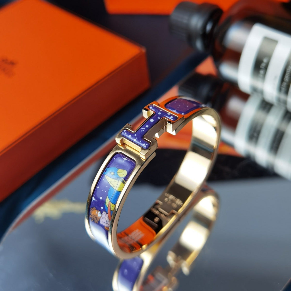 [OAKJURI Jewelry]H STAR AND MOON BRACELET 12MM