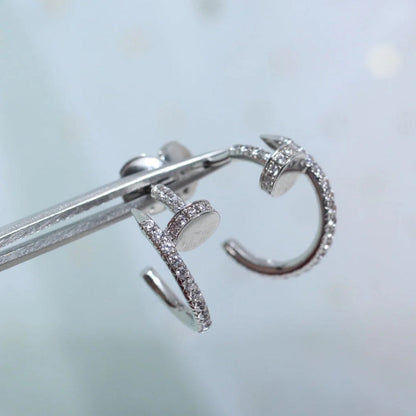 [OAKJURI Jewelry] JUSTE FULL DIAMOND SMALL EARRINGS