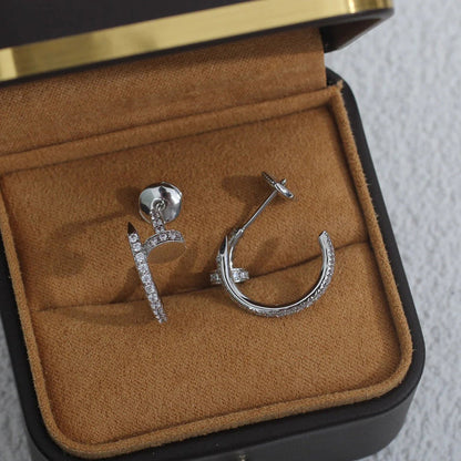 [OAKJURI Jewelry] JUSTE FULL DIAMOND SMALL EARRINGS