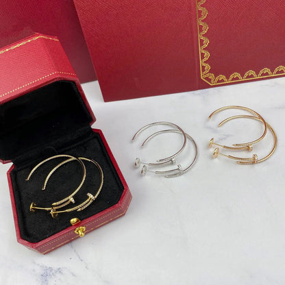 [OAKJURI Jewelry] JUSTE FULL DIAMOND LARGE EARRINGS