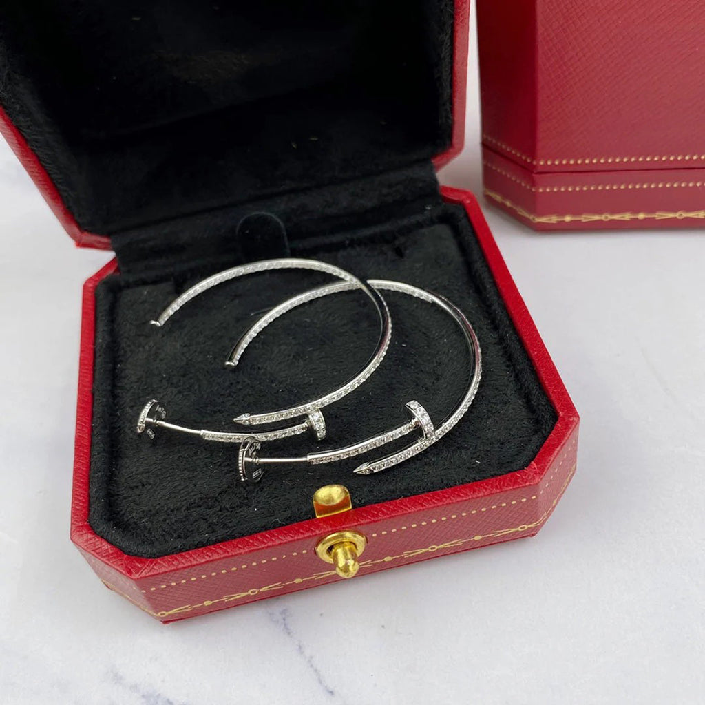 [OAKJURI Jewelry] JUSTE FULL DIAMOND LARGE EARRINGS