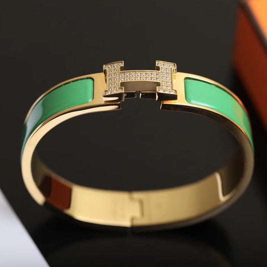 [OAKJURI Jewelry]H BRACELET GOLD DIAMOND