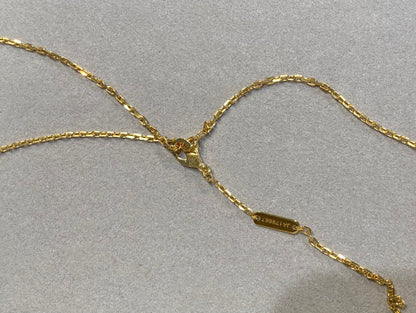 [OAKJURI Jewelry]CLOVER 25MM NECKLACE GOLD CARNELIAN