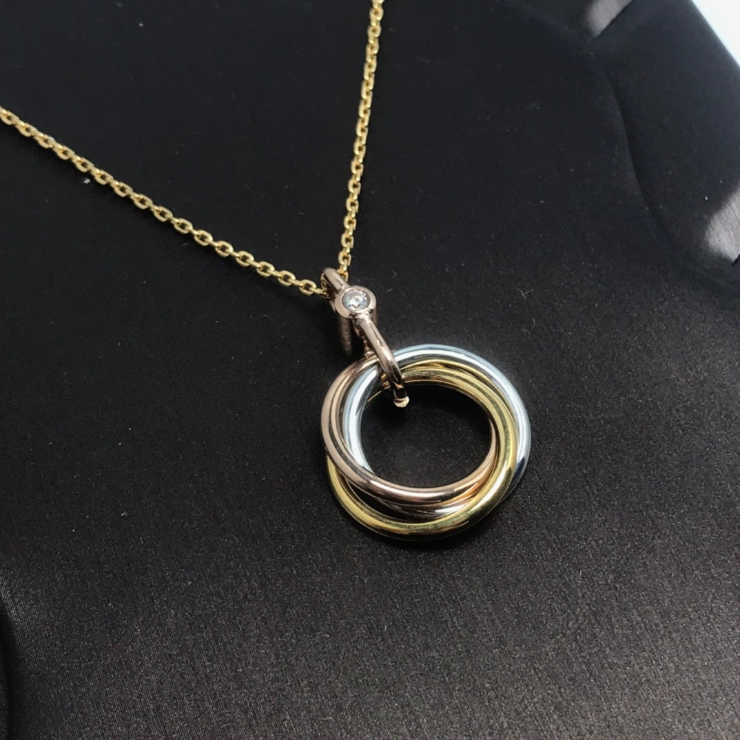 [OAKJURI Jewelry] TRINITY  NECKLACE 1 DIAMOND