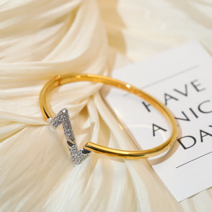 [OAKJURI Jewelry]VOLTE UPSITE DOWN GOLD DIAMOND BRACELET