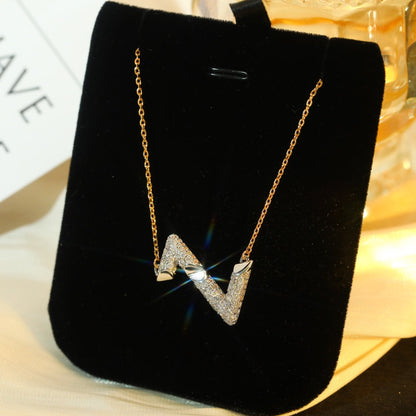 [OAKJURI Jewelry]VOLT SILVER DIAMOND PEDANT NECKLACE