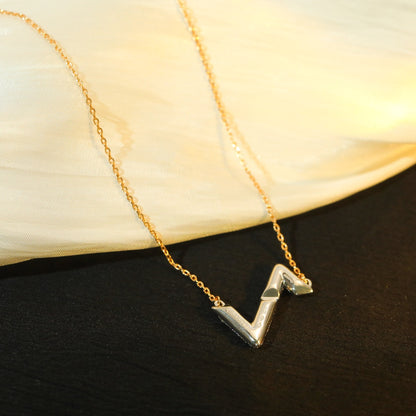 [OAKJURI Jewelry]VOLT SILVER DIAMOND PEDANT NECKLACE
