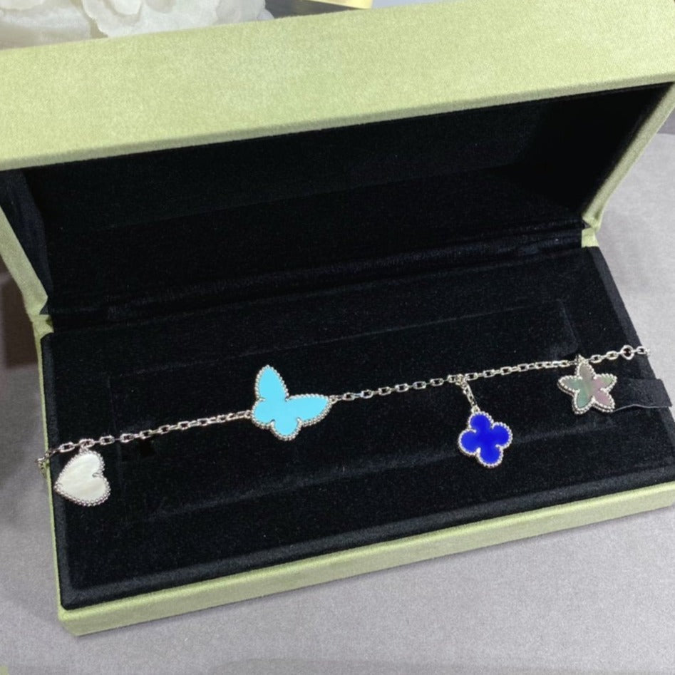 [OAKJURI Jewelry]LUCKY SPRING SILVER BRACELET 4 MOTIF