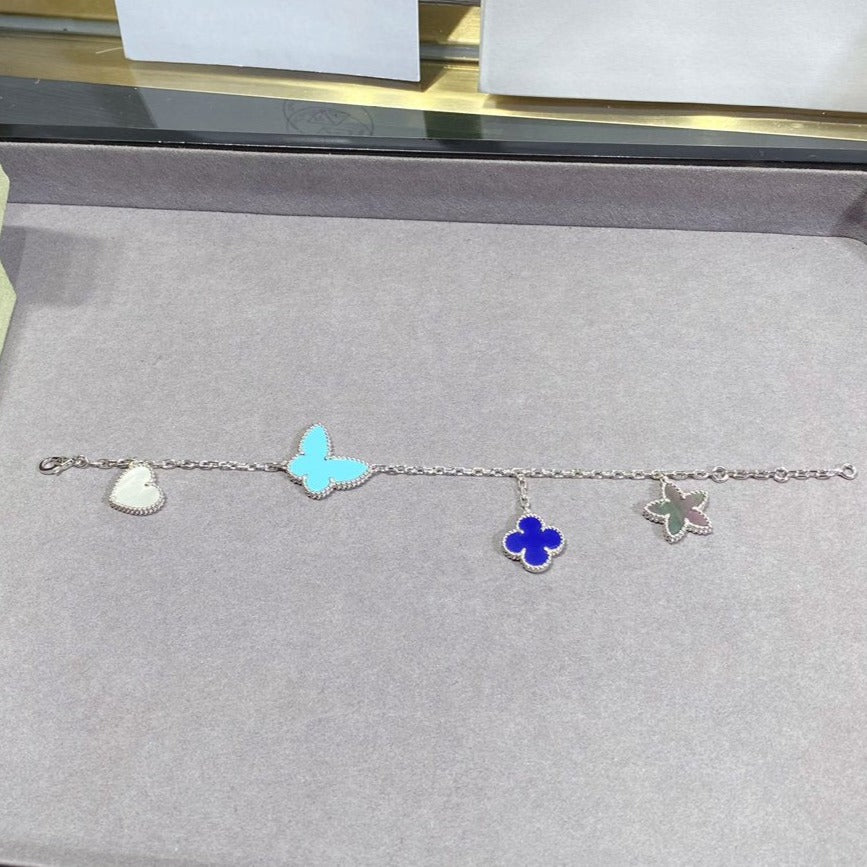 [OAKJURI Jewelry]LUCKY SPRING SILVER BRACELET 4 MOTIF