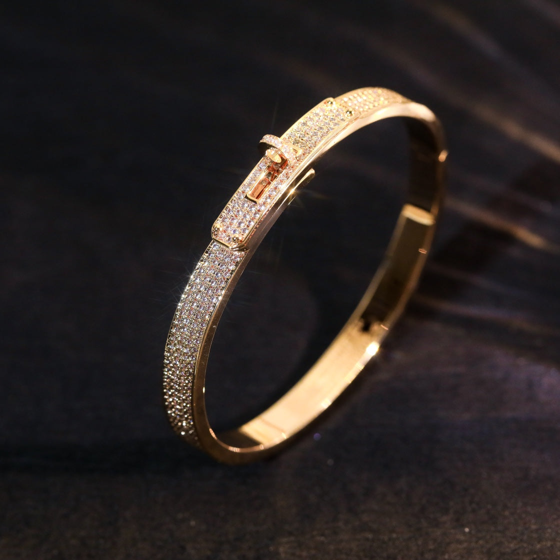 [OAKJURI Jewelry]KELLY BRACELET DIAMOND PAVED