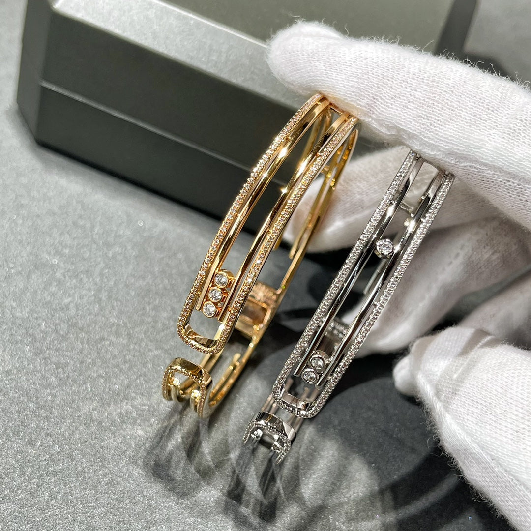 [OAKJURI Jewelry]MOVE 10TH PAVED DIAMOND BRACELET
