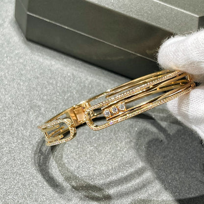 [OAKJURI Jewelry]MOVE 10TH PAVED DIAMOND BRACELET