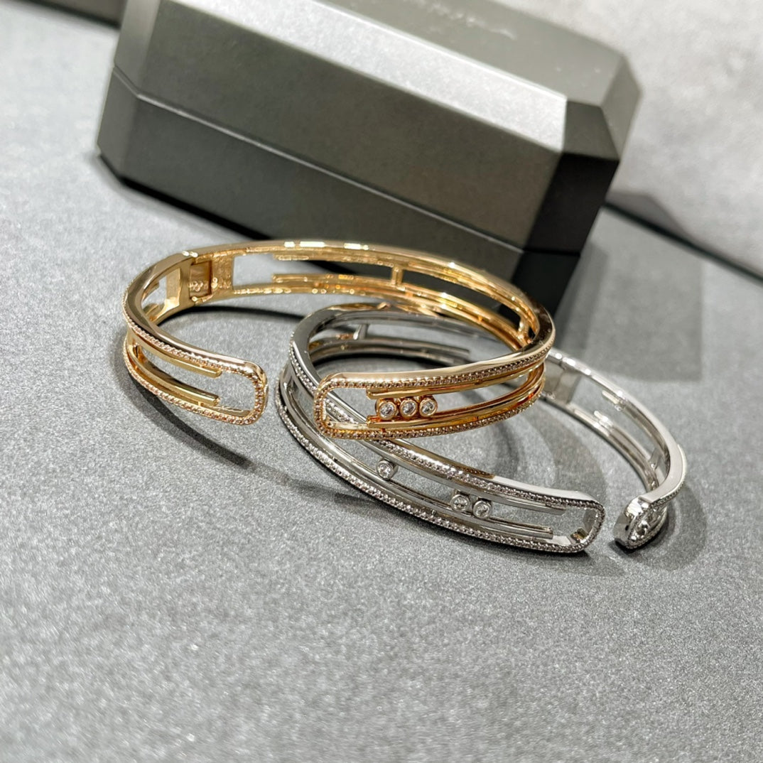 [OAKJURI Jewelry]MOVE 10TH PAVED DIAMOND BRACELET