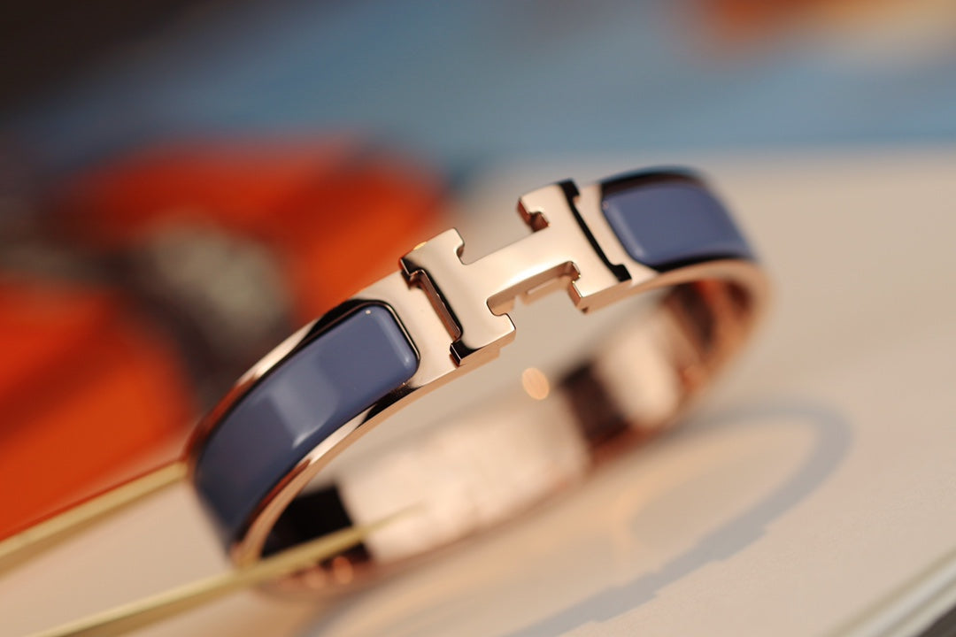 [OAKJURI Jewelry]H BRACELET 12MM BLUE GRAY