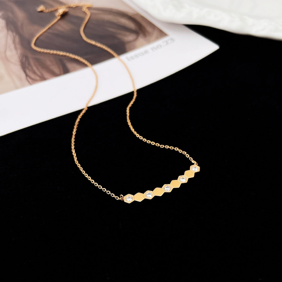 [OAKJURI Jewelry]BEE MY LOVE DIAMOND NECKLACE