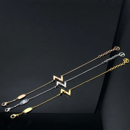 [OAKJURI Jewelry]VOLT LV LOGO BRACELET