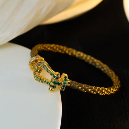 [OAKJURI Jewelry]FORCE 10 GOLD GREEN DIAMOND PAVED