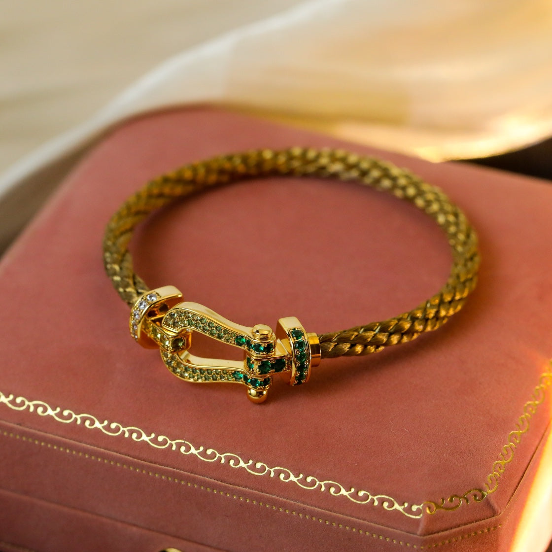 [OAKJURI Jewelry]FORCE 10 GOLD GREEN DIAMOND PAVED