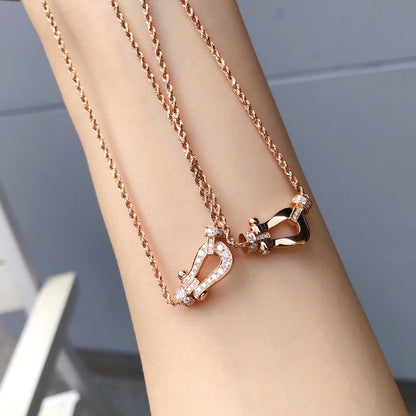[OAKJURI Jewelry]FORCE 10 PINK GOLD DIAMOND NECKLACE