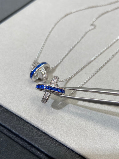 [OAKJURI Jewelry]LIENS DIAMOND SILVER NECKLACE