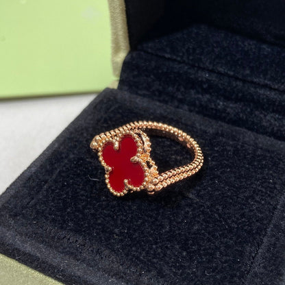 [OAKJURI Jewelry]CLOVER RIVERSIBLE RING ROSE GOLD COLLECTION