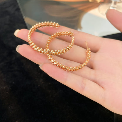 [OAKJURI Jewelry] CLASH HOOP LARGE EARRINGS