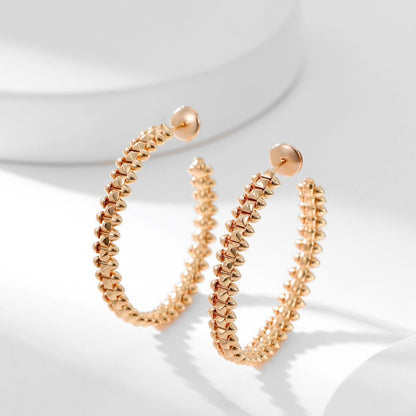 [OAKJURI Jewelry] CLASH HOOP LARGE EARRINGS