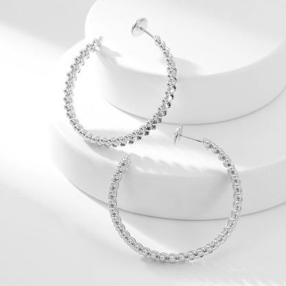 [OAKJURI Jewelry] CLASH HOOP LARGE EARRINGS