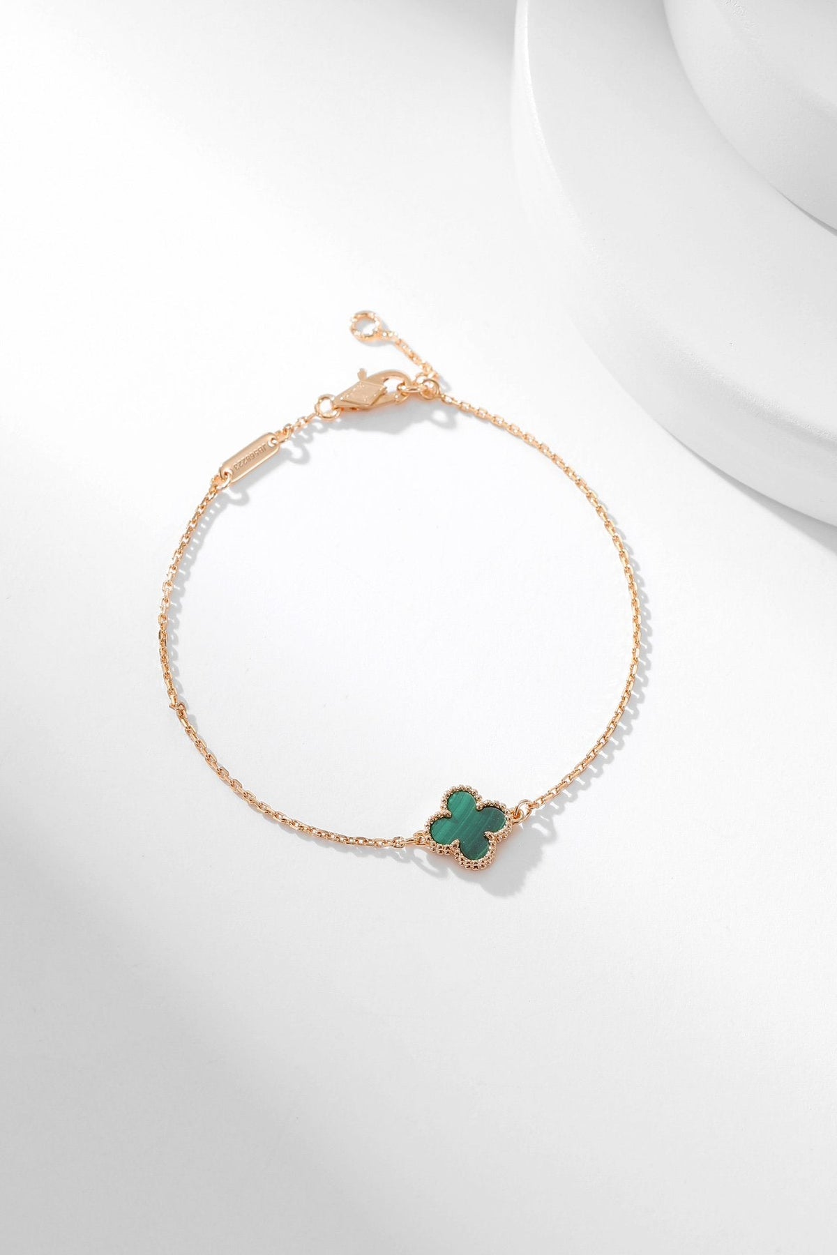 [OAKJURI Jewelry]CLOVER BRACELET MALACHITE 1 MOTIF