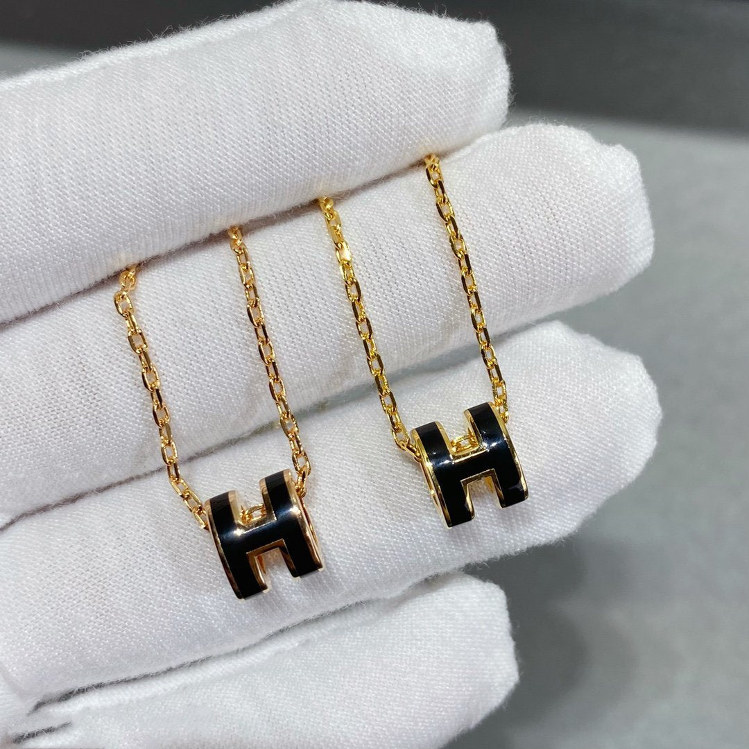 [OAKJURI Jewelry]MINI POP H NECKLACE