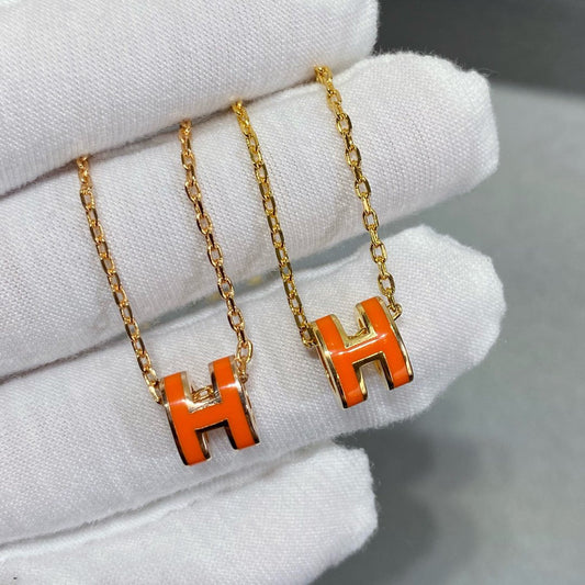 [OAKJURI Jewelry]MINI POP H NECKLACE